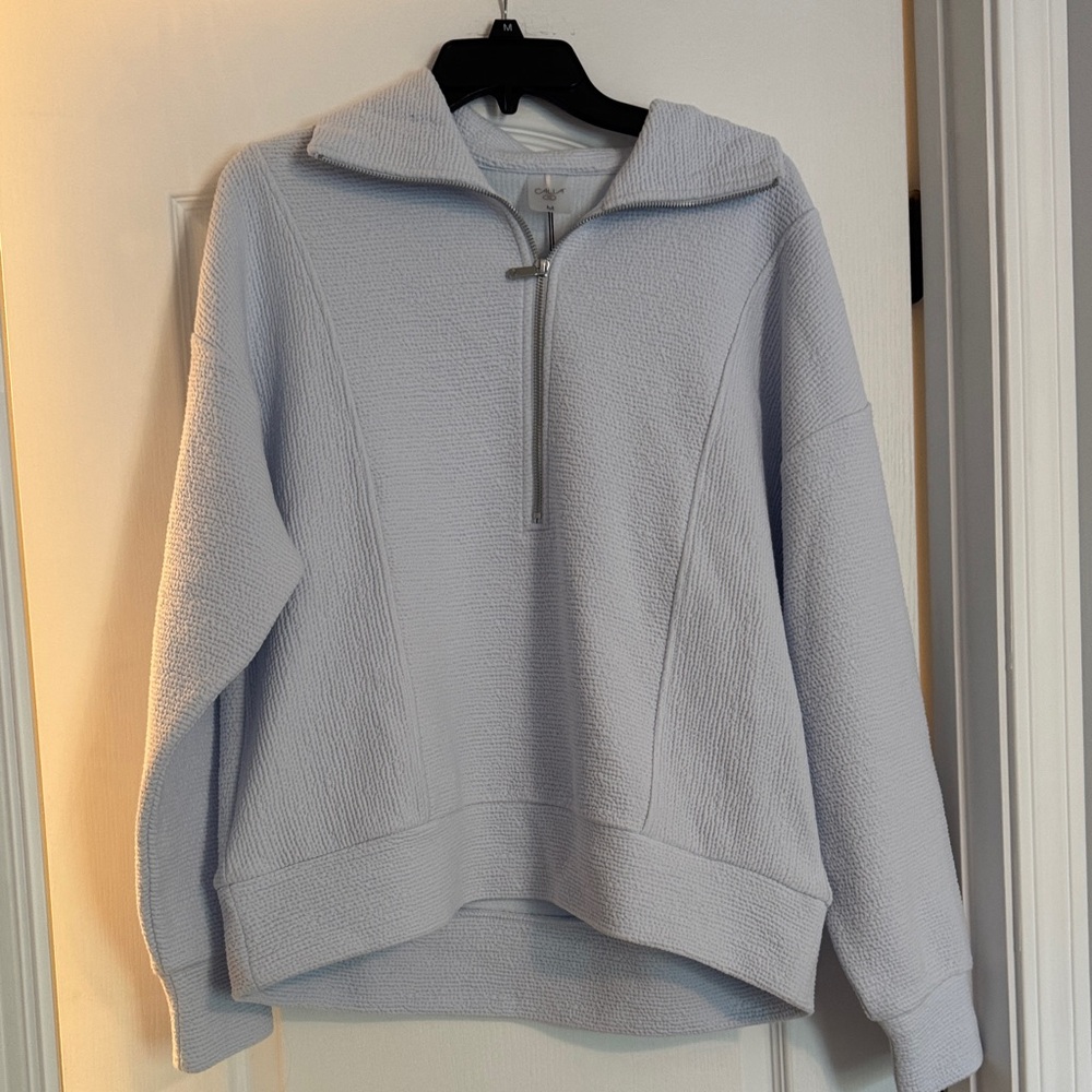 NWT CALIA by Carrie Underwood Light Blue Quarter zip